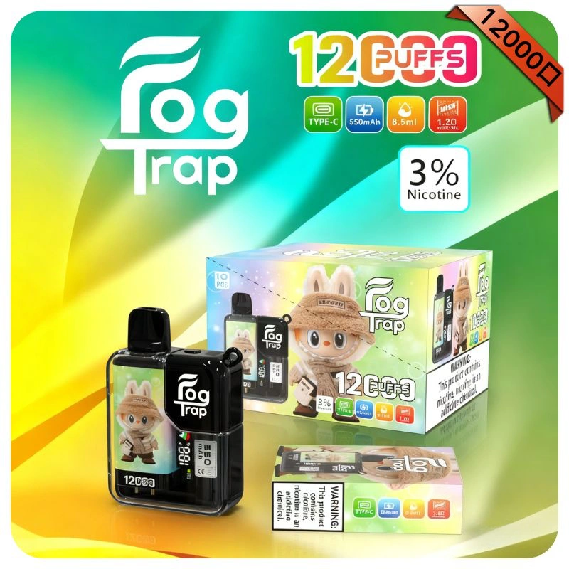 Fog Trap 12000口拉布布聯名款一次性電子煙 | 10種口味可選、雙檔調壓(图1)